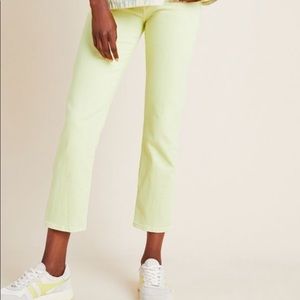 NWT: AG High-Rise Cropped Straight Jeans